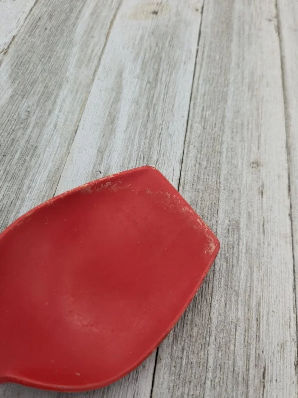 Vintage Ekco Solid Serving Spoon Red Handle Nylon 11 1/4